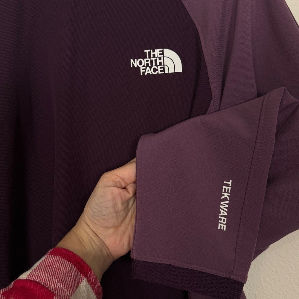 NWT North Face Women's Tekwear Futrflc Sweatshirt L Purple Gorpcore Athleisure - Picture 5 of 9